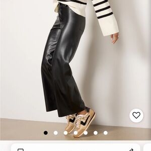 Z Supply Rylynn Black Faux Leather Pants